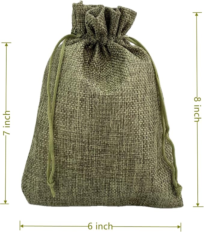 Palmhomee Pack of 25 Burlap Gift Bags - Image 3