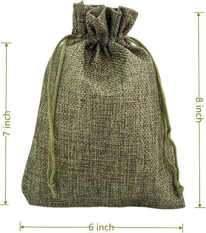 Palmhomee Pack of 25 Burlap Gift Bags - Image 3