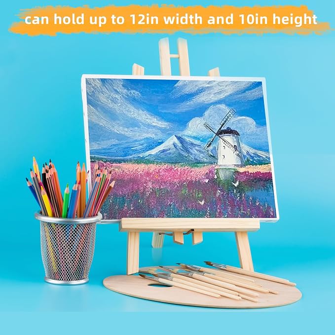 10 Pack 11.8" Wooden Easel, Easel Stand - Image 5