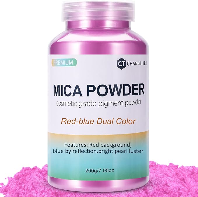 Mica Powder, 7.05OZ（200g）, Epoxy Resin, Candle Making, Bath Bombs by CHANGTIKEJIWelcomeYouOrder
