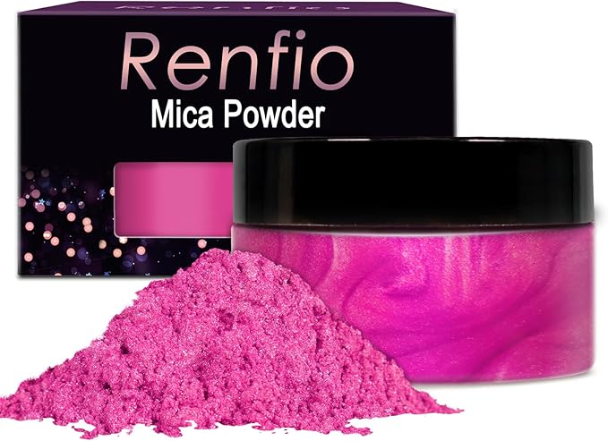 Renfio 100g Mica Powder Pigment, Metallic Natural Dye Mineral Pearl Shimmer by Renfio