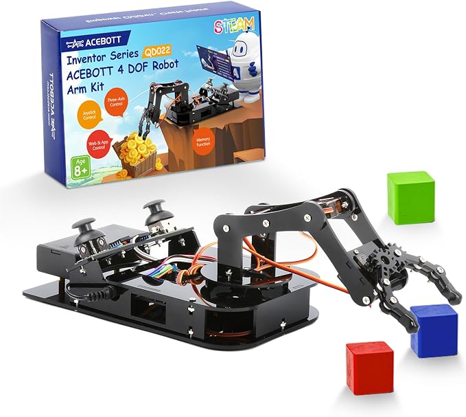 4DOF Robotic Arm Kit for Kids Compatible by ACEBOTT