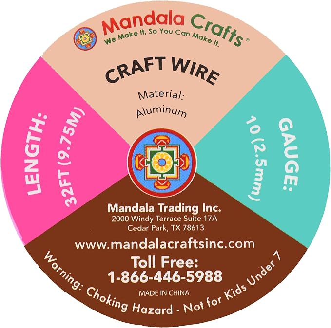 Mandala Crafts 10 Gauge Anodized Aluminum Craft Wire - Image 3