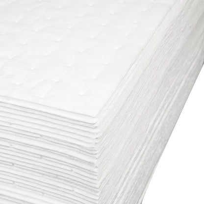 PONO 50 Pcs Oil Absorbent Pads, 15x20 IN White Heavy Weight Oil-Only Absorbent - Image 2
