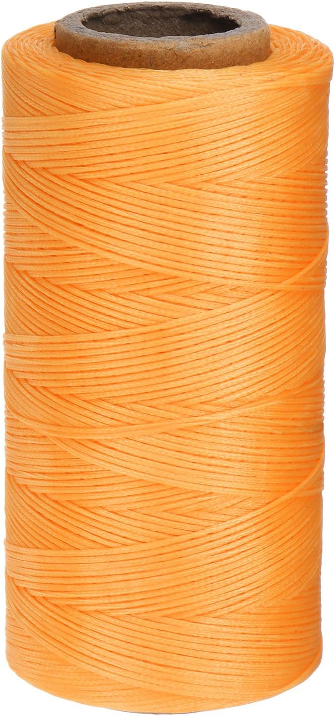 uxcell 150D 0.8mm Flat Waxed Thread 284 Yards Polyester Leather Sewing Waxed by uxcell