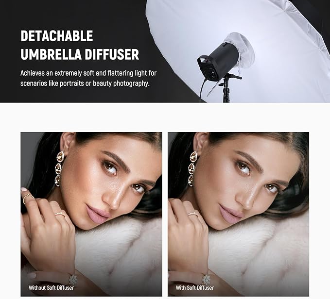 NEEWER 41"/104cm Parabolic Reflective Umbrella Photography - Image 4
