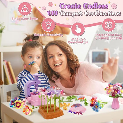 Fabric Flower Bouquets Toys – Mess-Free Flower Crafts - Image 2