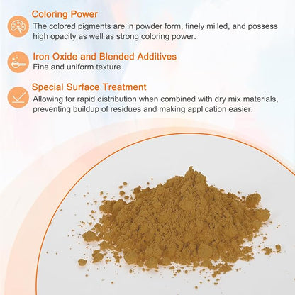 HARFINGTON Iron Oxide Powder Concrete Pigment 800 Mesh 3.5oz Iron Oxide Grout - Image 3