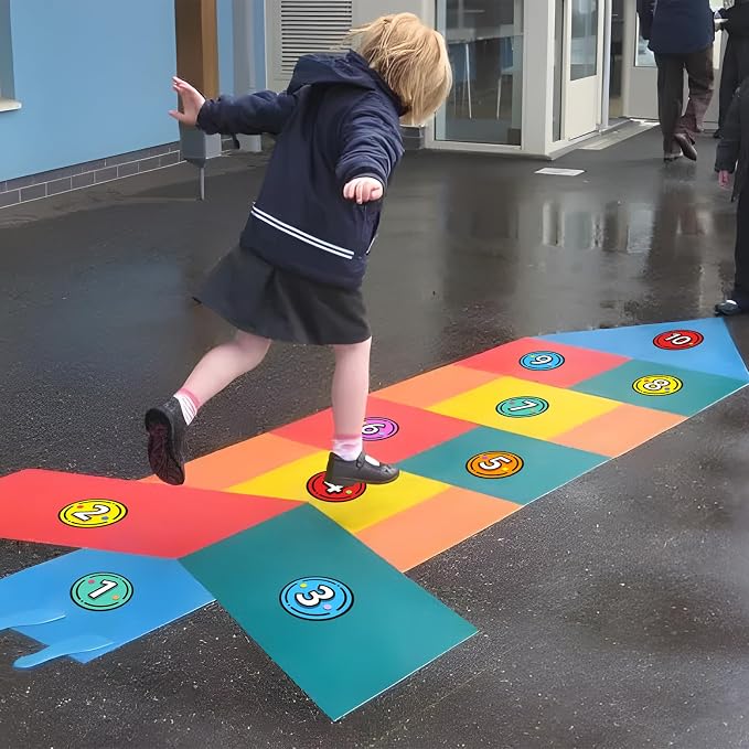 40PCS Line Up Spots for Classroom Floor, 6” Floor Numbers Stickers for Back to - Image 8