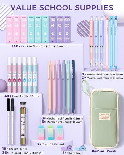 Four Candies 36PCS Aesthetic School Supplies, Mechanical Pencil Set 0.5mm - Image 5