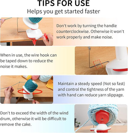 SPEENSUN Yarn Spinner, Yarn Cake Winder, 3.5 OZ Easy-to-Install and Efficiently - Image 5