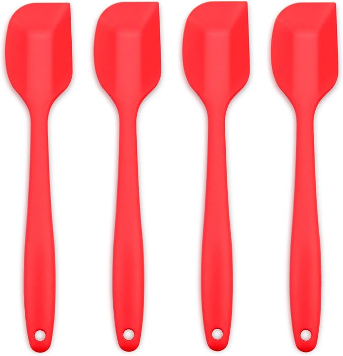Silicone Spatula 4-piece Set, Heat-Resistant Non-stick Rubber Spatulas - Image 2