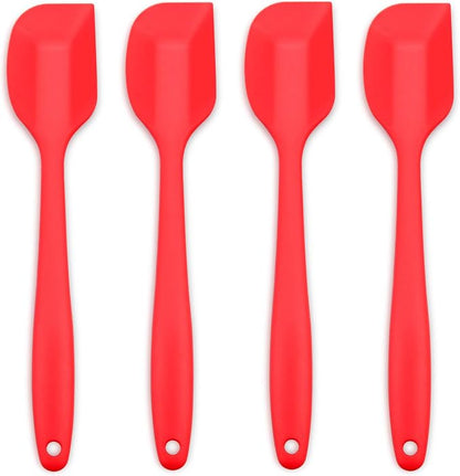 Silicone Spatula 4-piece Set, Heat-Resistant Non-stick Rubber Spatulas - Image 2