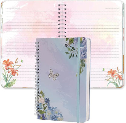 SIIXU Floral Spiral Notebook​​ by Siixu