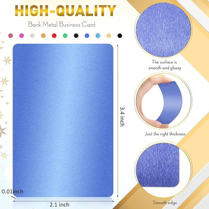 Thenshop 550 Pcs Metal Business Cards Engraving Aluminum Plates - Image 2