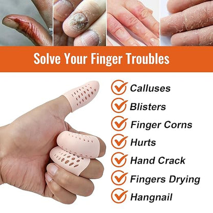 30 Pcs Gel Finger Protectors, Toe Caps Silicone Fingertips Protection, Reusable - Image 4