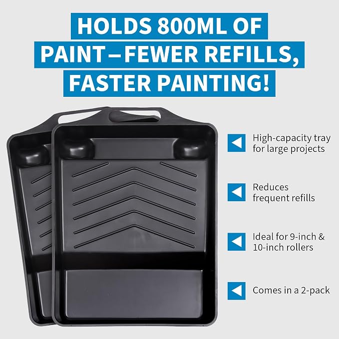 Precision Defined Paint Trays, Paint Roller Trays Liner, Plastic Paint Pan - Image 2