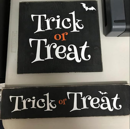 Halloween Stencils for Door Mats 8” Ghost Face Stencil Boo Trick or Treat - Image 5
