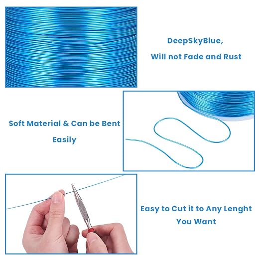 BENECREAT 20 Gauge 770FT Colored Aluminum Craft Wire - Image 2