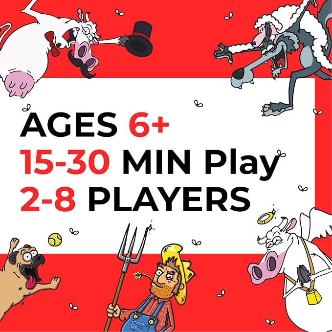 Hey Cow! - Family Card Game for Kids and Adults - Fun Farm-Themed Strategy Game - Image 2