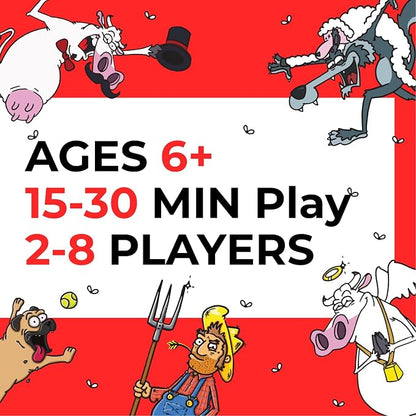 Hey Cow! - Family Card Game for Kids and Adults - Fun Farm-Themed Strategy Game - Image 2