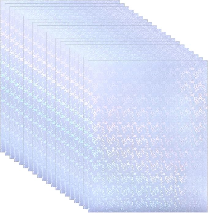 PATIKIL 11.7x8.3" Holographic Sticker Paper, 20Sheets A4 Polypropylene by PATIKIL