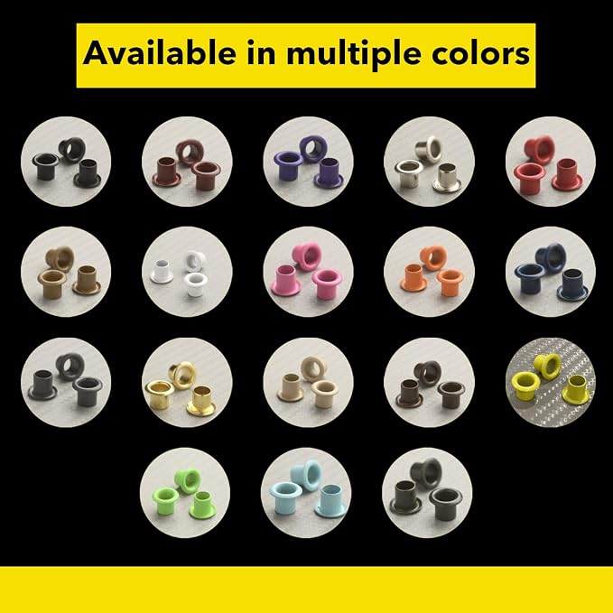 Kydex Rivets Eyelets, 8-8 1/4" Multicolored Grommet Eyelets - Image 6