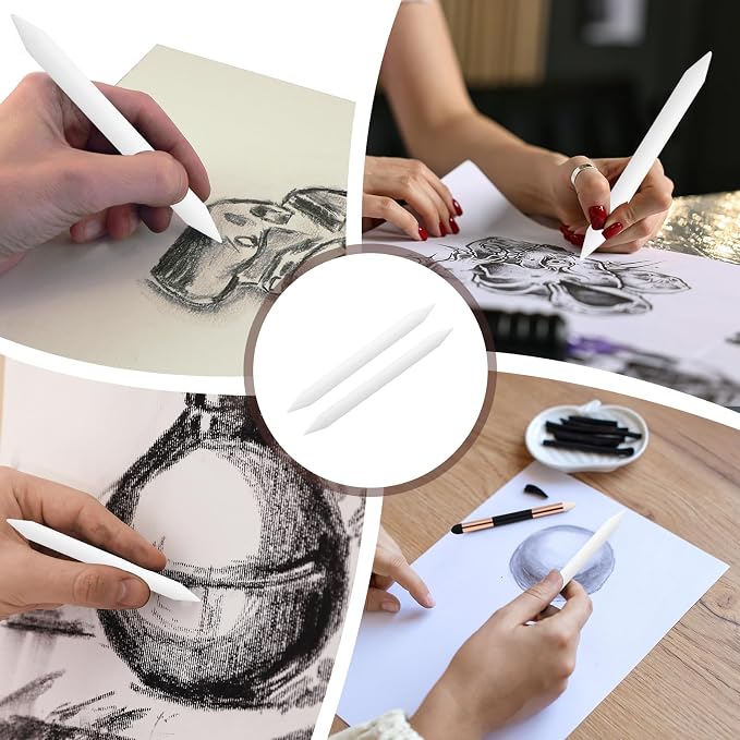 MECCANIXITY Blending Stumps for Drawing, Tortillions Paper Art Blenders Sticks - Image 5