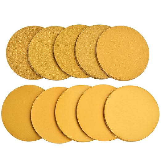 6-Inch No-Hole Hook and Loop Sanding Discs, by Aiyard
