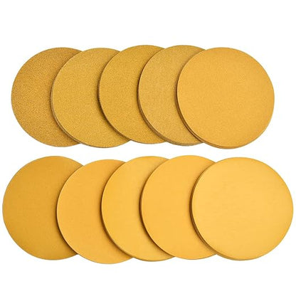 6-Inch No-Hole Hook and Loop Sanding Discs, by Aiyard