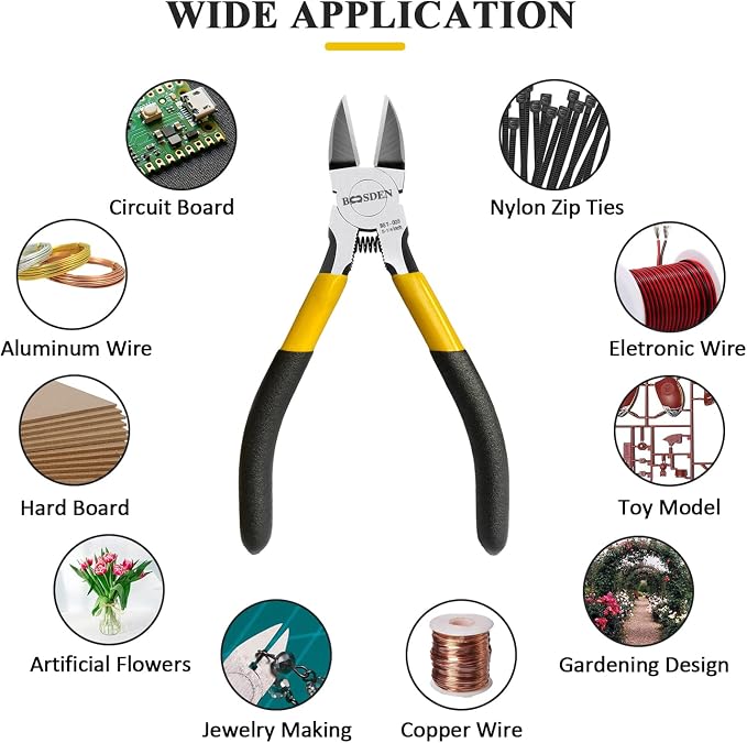 BOOSDEN 5 inch Flush Cutter, Dikes Wire Cutter - Image 4