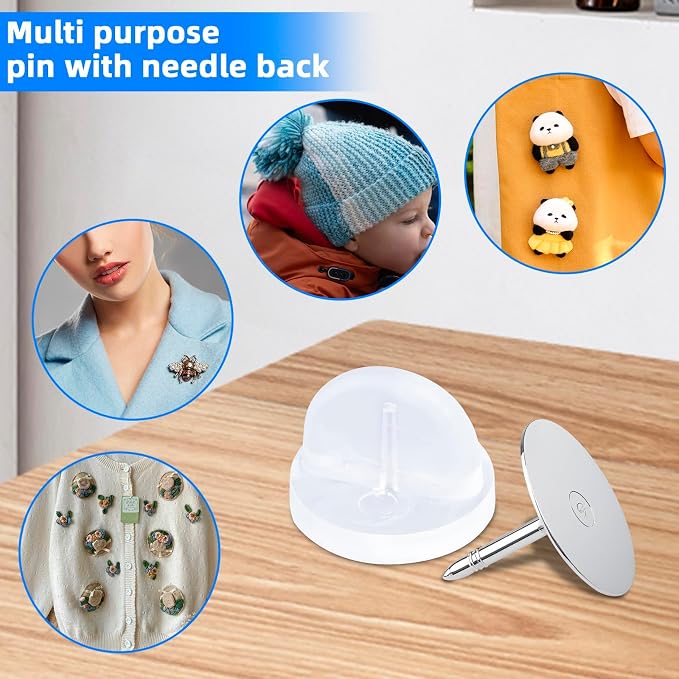 50 Pairs Rubber Butterfly Clutch Backs – Blank Pin Backings Replacement - Image 6