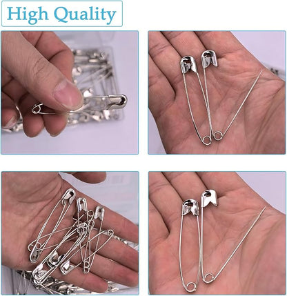 100PCS Small Safety Pins, 2.1 inch, Rust-Resistant Nickel Plated Steel - Image 3