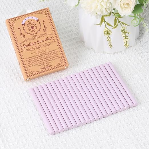 Sakura Pink Sealing Wax Sticks, WASOHLING 20Pcs Glue Gun Wax Seal Sticks - Image 2