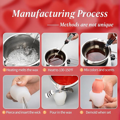 2Pcs Tulip Silicone Candle Flower Wax Mold Silicone - Image 5