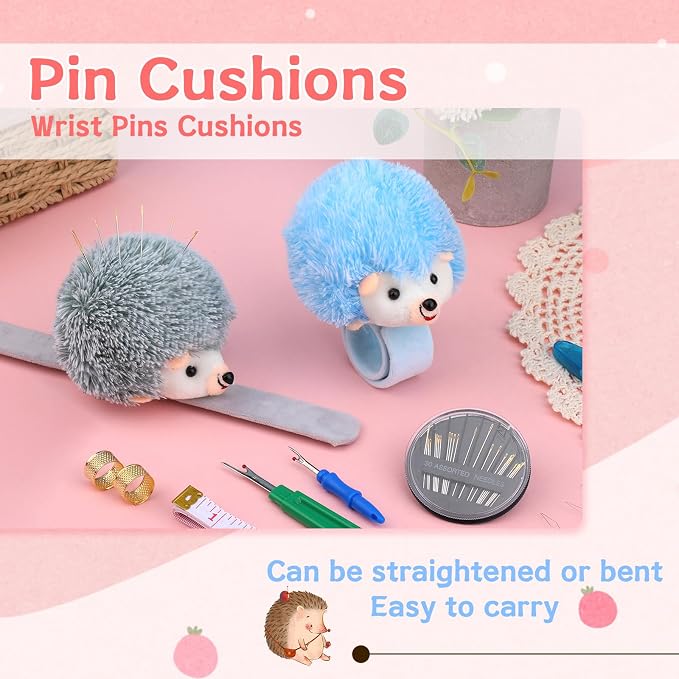 UzecPk Wrist Pin Cushion Kit, Sewing Products Including 2 Wrist Pin Cushion - Image 5
