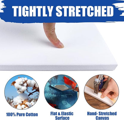 6 Packs Stretched Canvases for Painting - Image 5