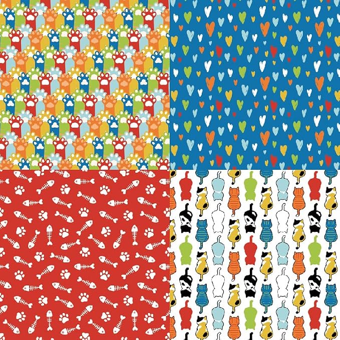 Cat Scrapbook Paper Pad:Cute Pet-Inspired Craft Paper Sheets, Decorative Kitten - Image 3
