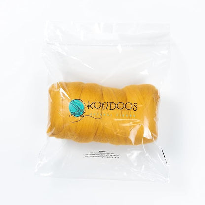 Colored Natural Wool roving, 1 lb. Best Wool - Image 3