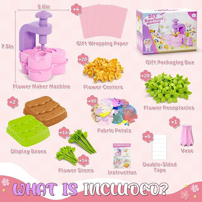 Fabric Flower Bouquets Toys – Mess-Free Flower Crafts - Image 3