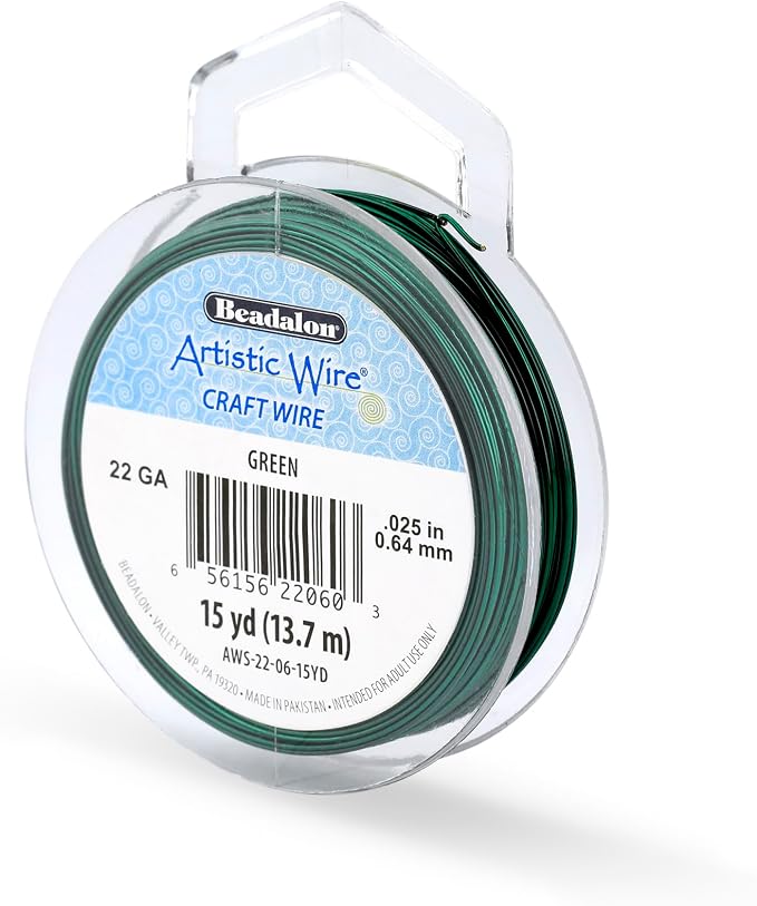 Artistic Wire, 22 Gauge Tarnish Resistant Colored Copper Craft Wire, 15 yd by Unknown
