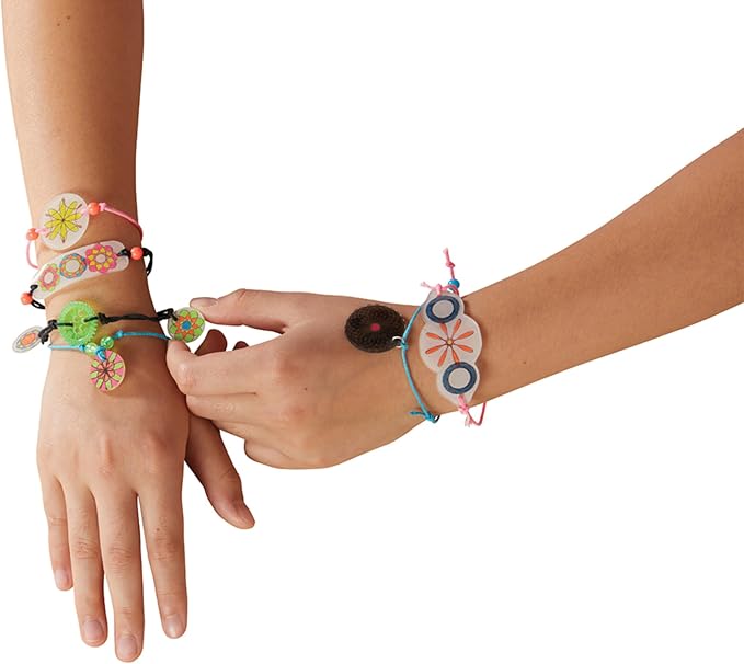 Spirograph Shrink Charms, Friendship Bracelet Kit, Bracelet Making Kit - Image 5