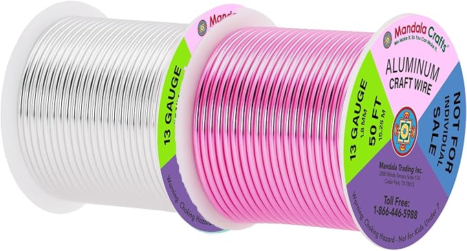 Mandala Crafts 13 Gauge Anodized Aluminum Craft Wire - Image 2