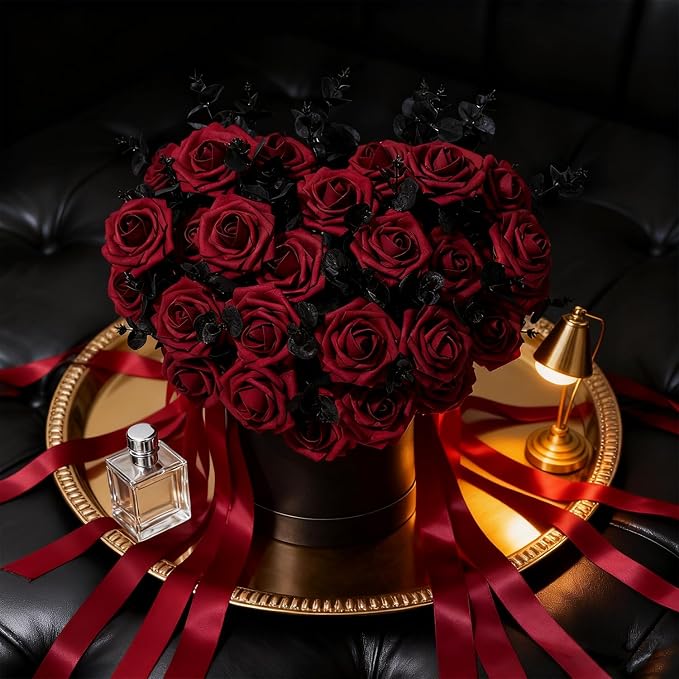 Artificial Flowers Foam Fake Roses 25pcs Red Roses - Image 4