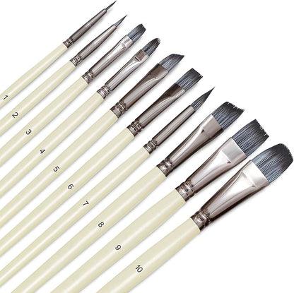 DUGATO Artist Paint Brushes Set 10pcs by DUGATO