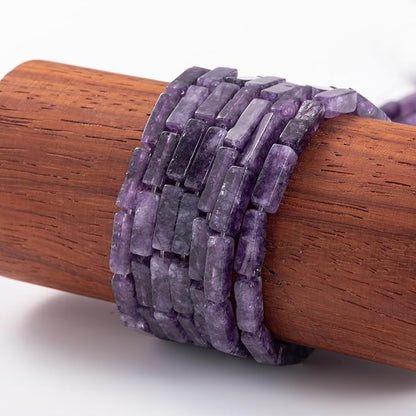 Natural Amethyst Rectangle Tube Beads 4x13mm 38cm/str Loose Semi Gemstone Stone - Image 5