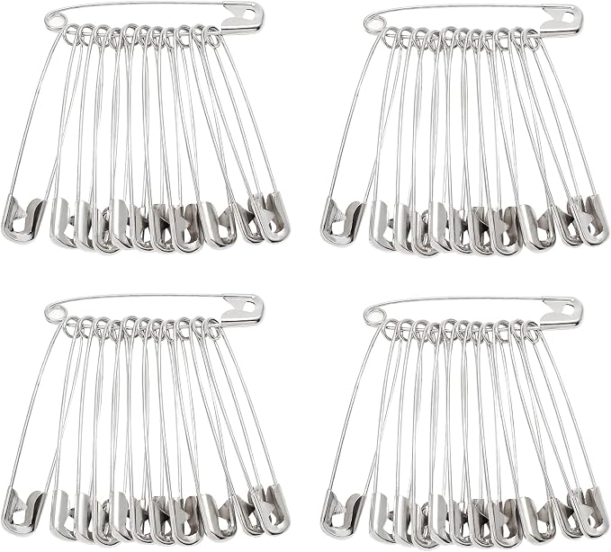200 PCS 55mm / 2.2 Inch Safety Pins Heavy Duty Quilting Pins, Large Safety Pins - Image 2