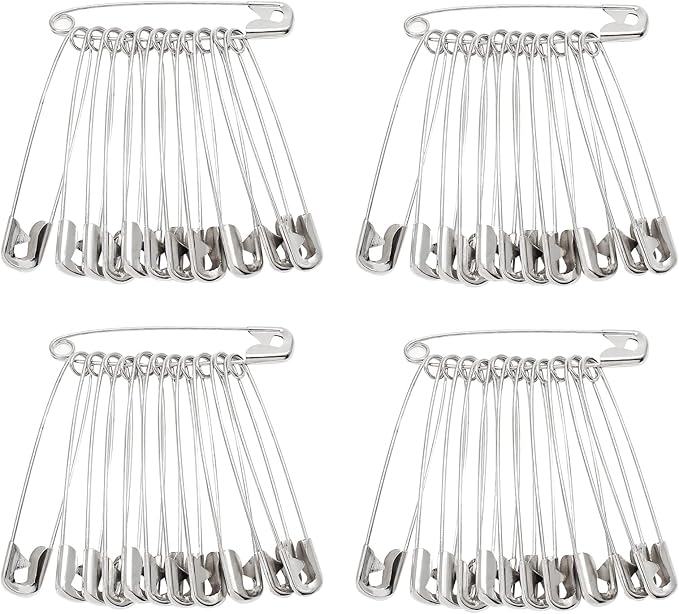 200 PCS 1.1 Inch Heavy Duty Silver Metal Sewing Pins - Image 2
