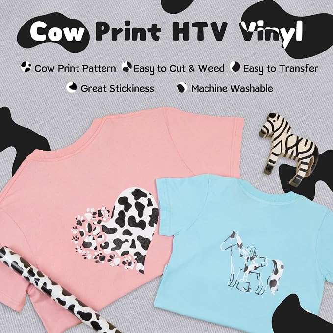 HTVRONT Cow Print HTV Vinyl - Image 4