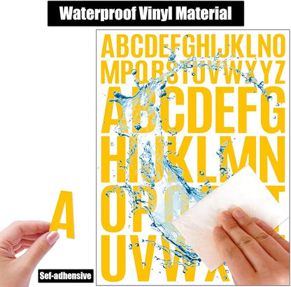 Bemeol Letter Stickers 1560 Pieces 30 Sheets Stick on Vinyl Letters Capital - Image 4